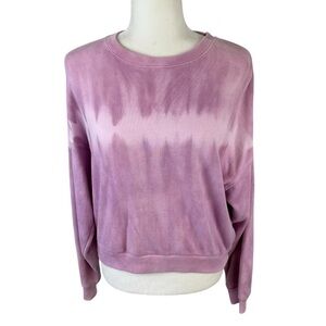 American Eagle Purple Tie Dye Crew Pullover Size S